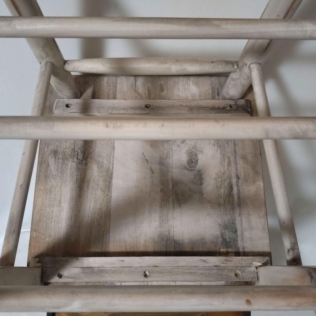 チャーチチェア　木製　アンティーク調　ヴィンテージ風　十字架　ダイニングチェア