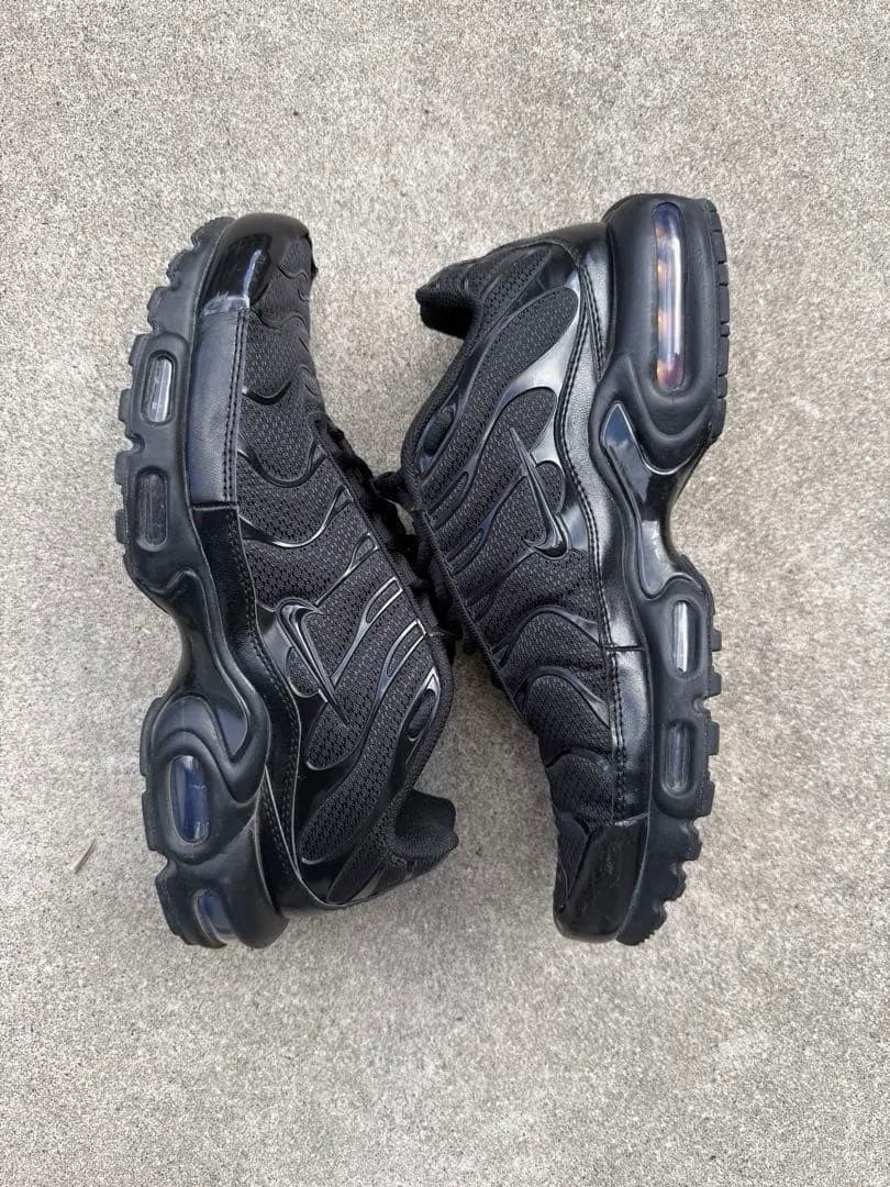 靴 nike airmax plus black/black-black
