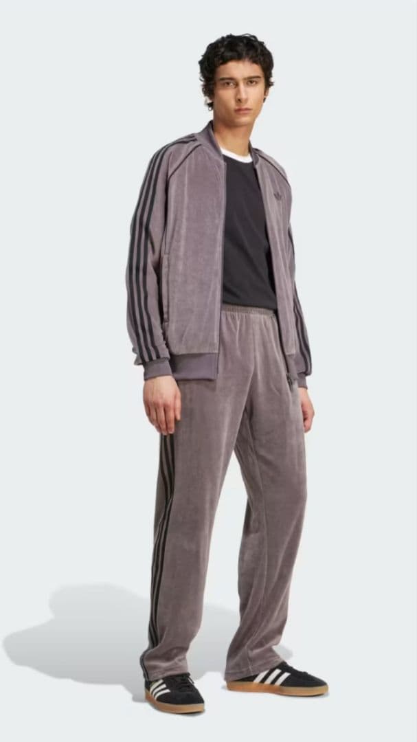 adidas 　SSTベロア トラックパンツ　JX1557　XL