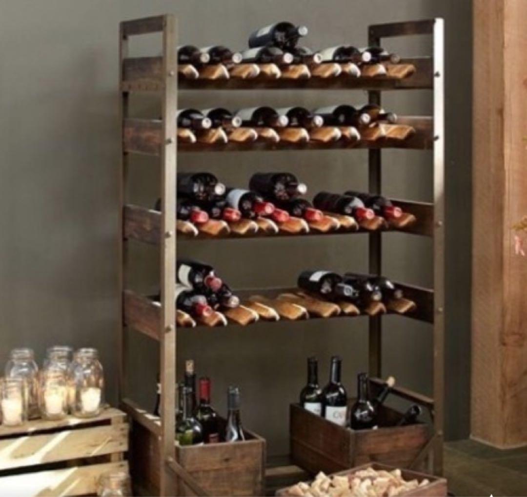 インダストリアル　アイアン　ウッドラック　ラック　 飾り棚