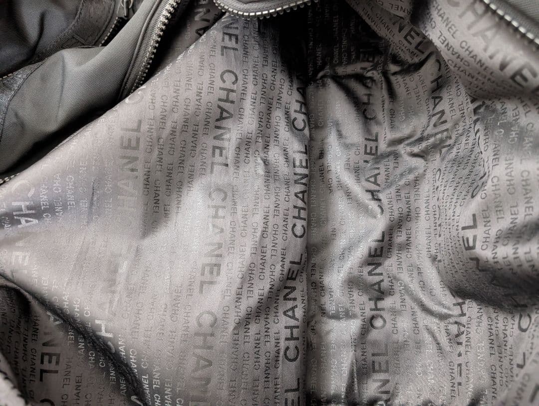 CHANEL ブラック ボストンバッグ　スポーツライン