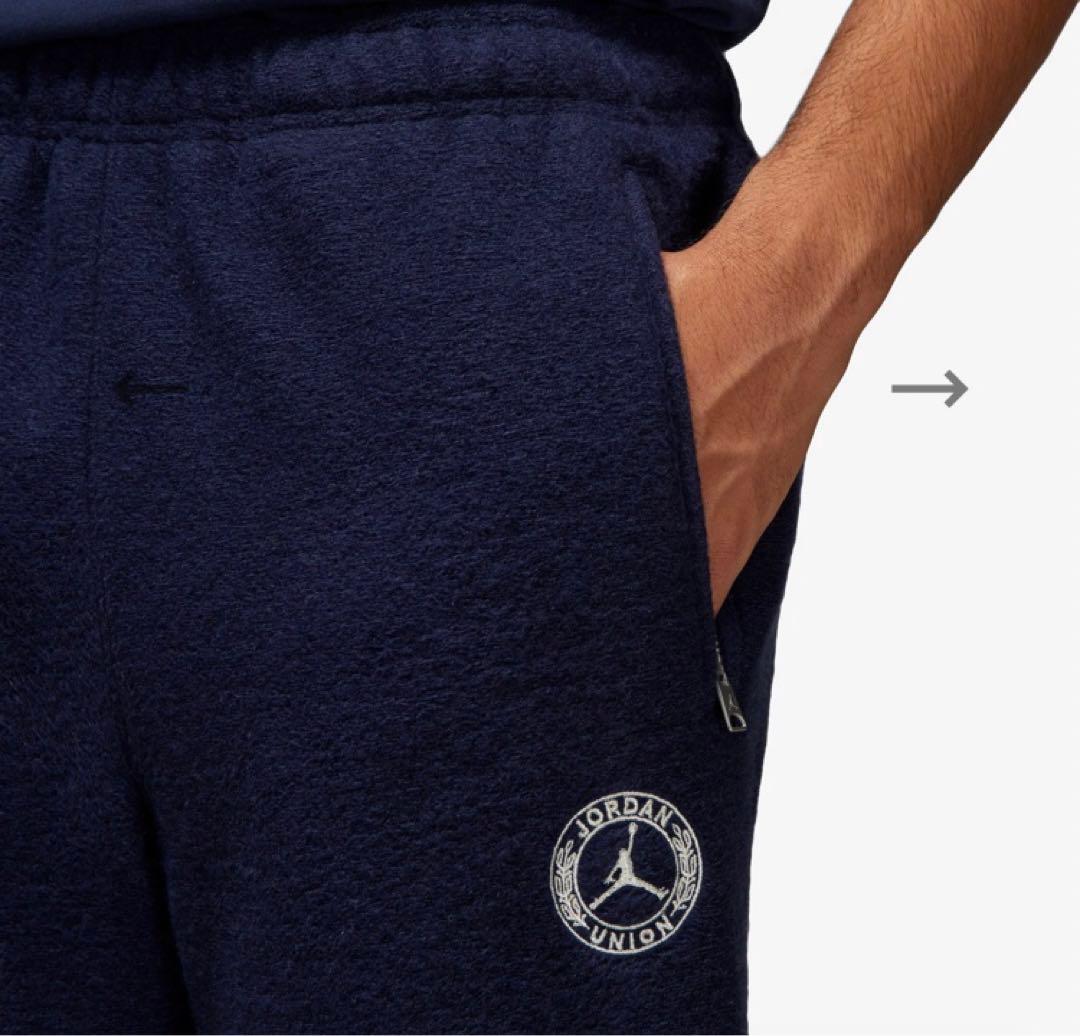 【新品】Jordan x UNION トラックパンツ ネイビー XL