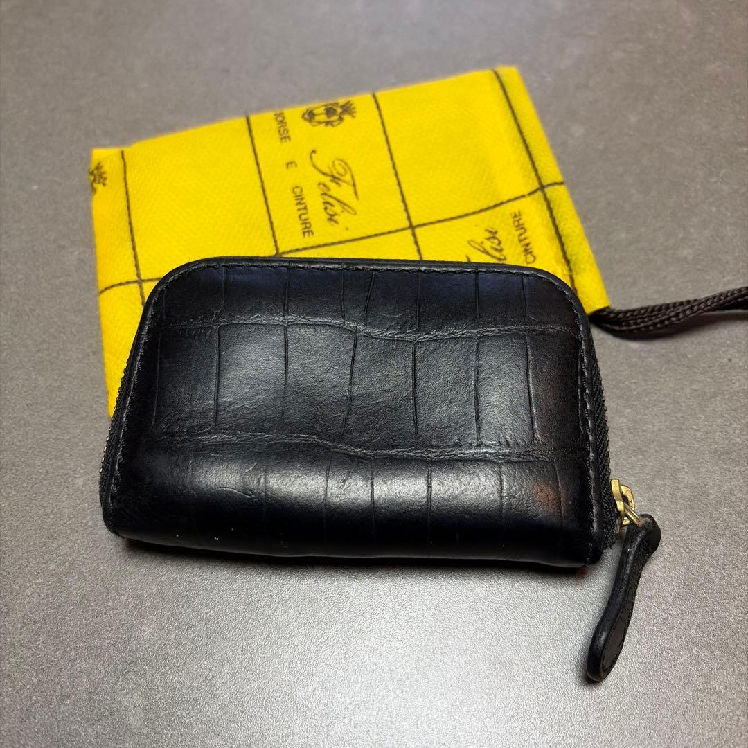 オ*ス様 Felisi/フェリージ　166 クロコ　ミニ財布