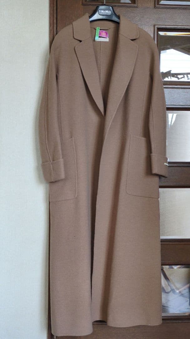 近年　マックスマーラ　ダブルフェイス　クチートアマーノ　ロングコート 　キャメル