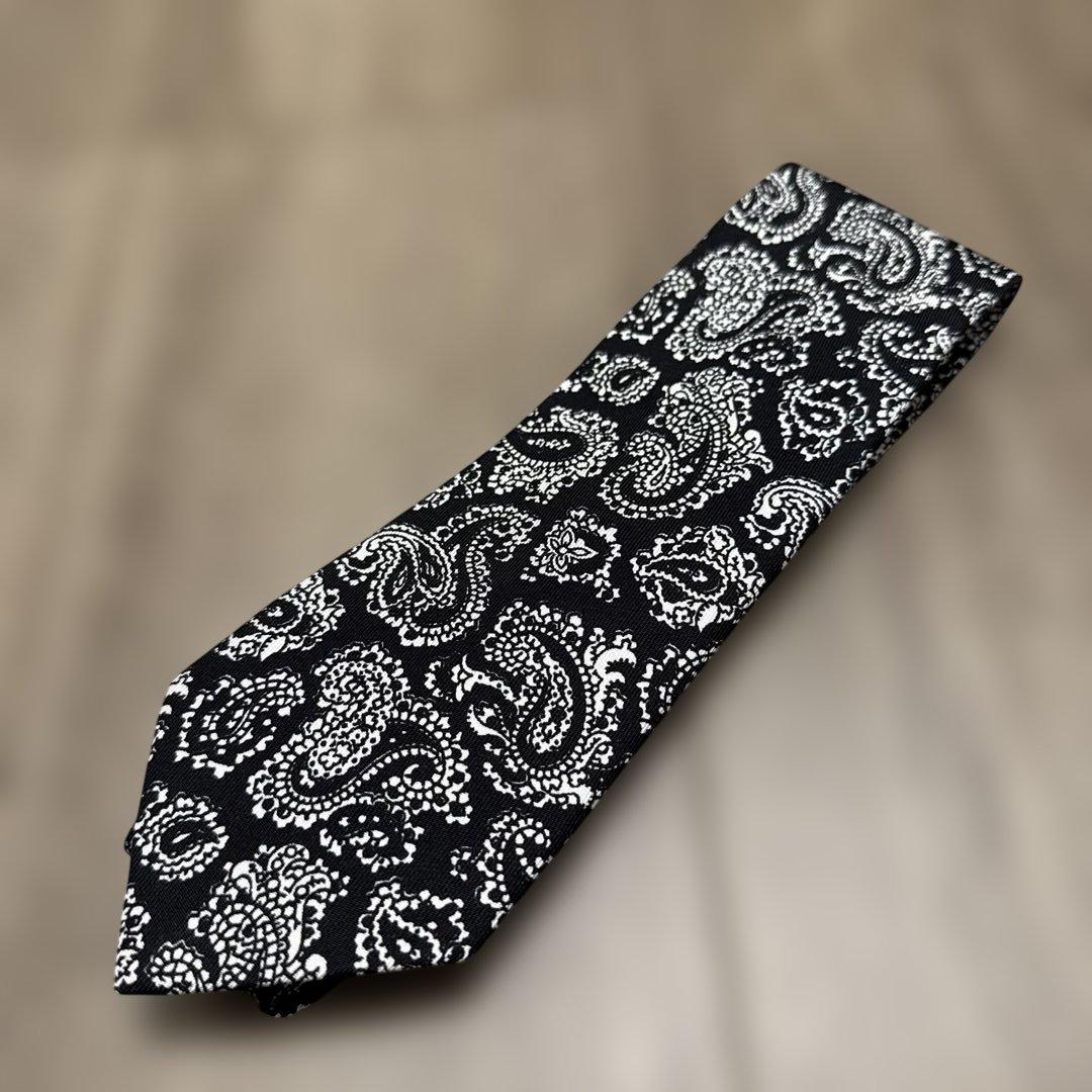 Holliday&Brown ホリデーアンドブラウン ネクタイ 総柄 ブラック