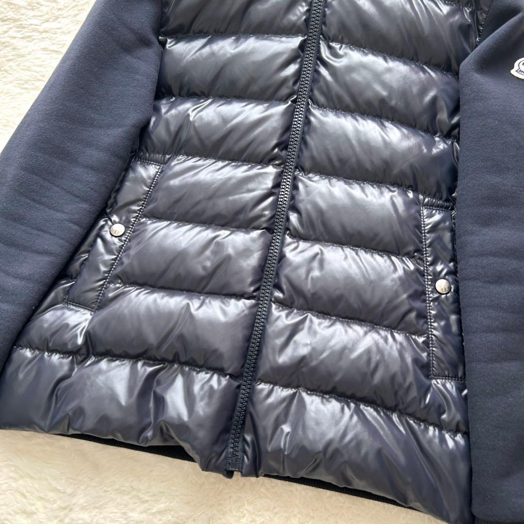 【美品】モンクレール　ジップダウンパーカー　フード　トリコロール　定番　XS