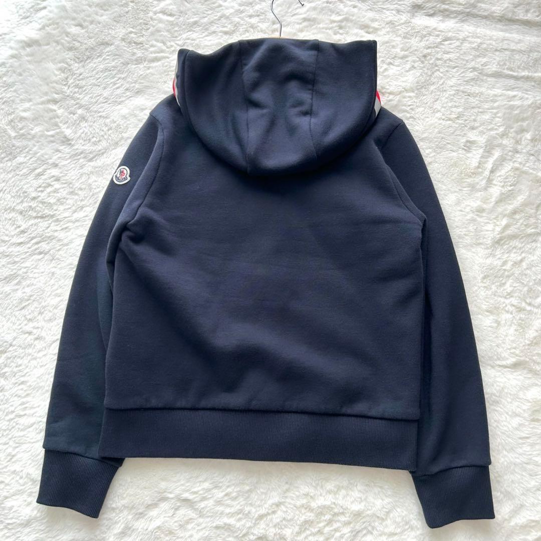 【美品】モンクレール　ジップダウンパーカー　フード　トリコロール　定番　XS