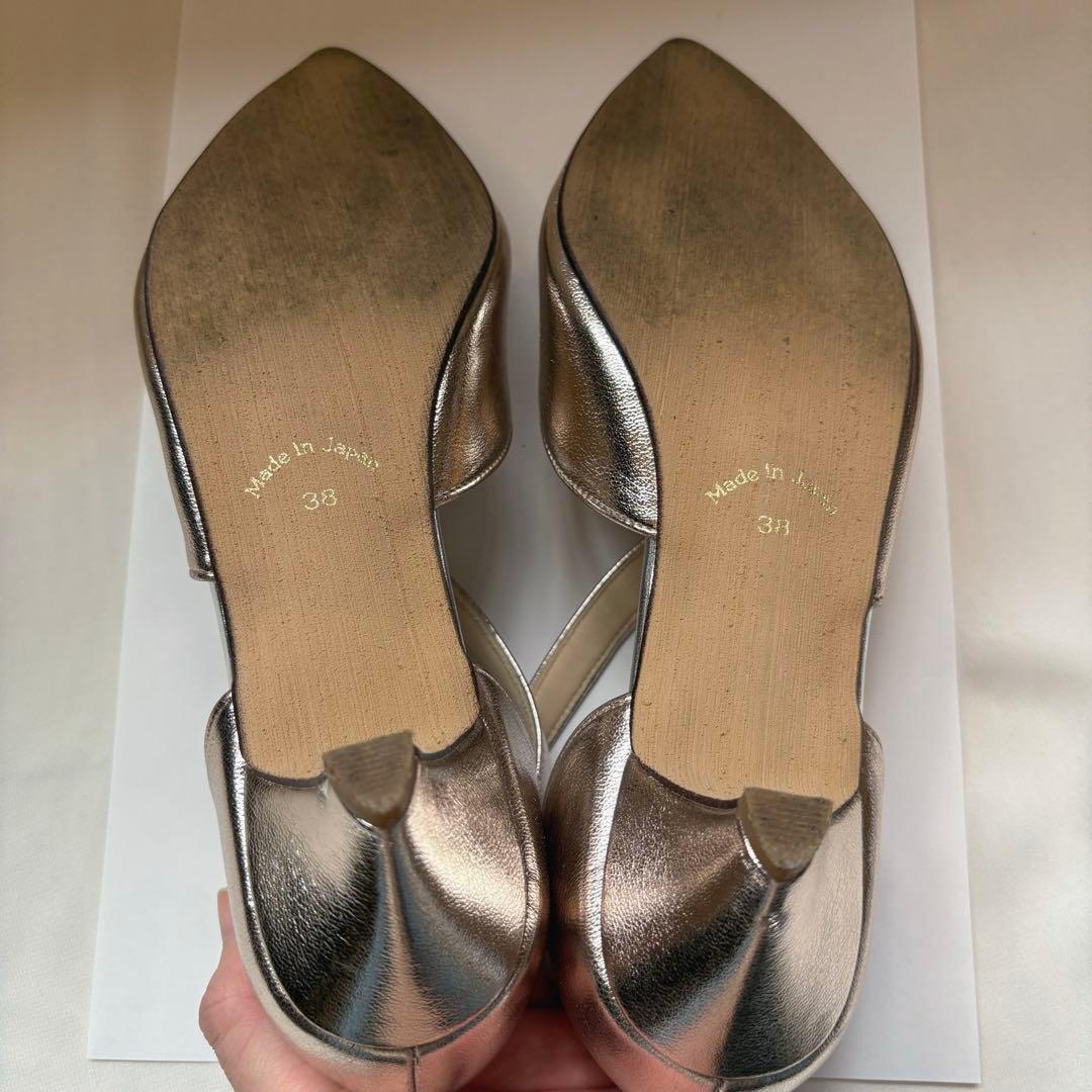 kaene 24cm アシメストラップパンプス ピンク