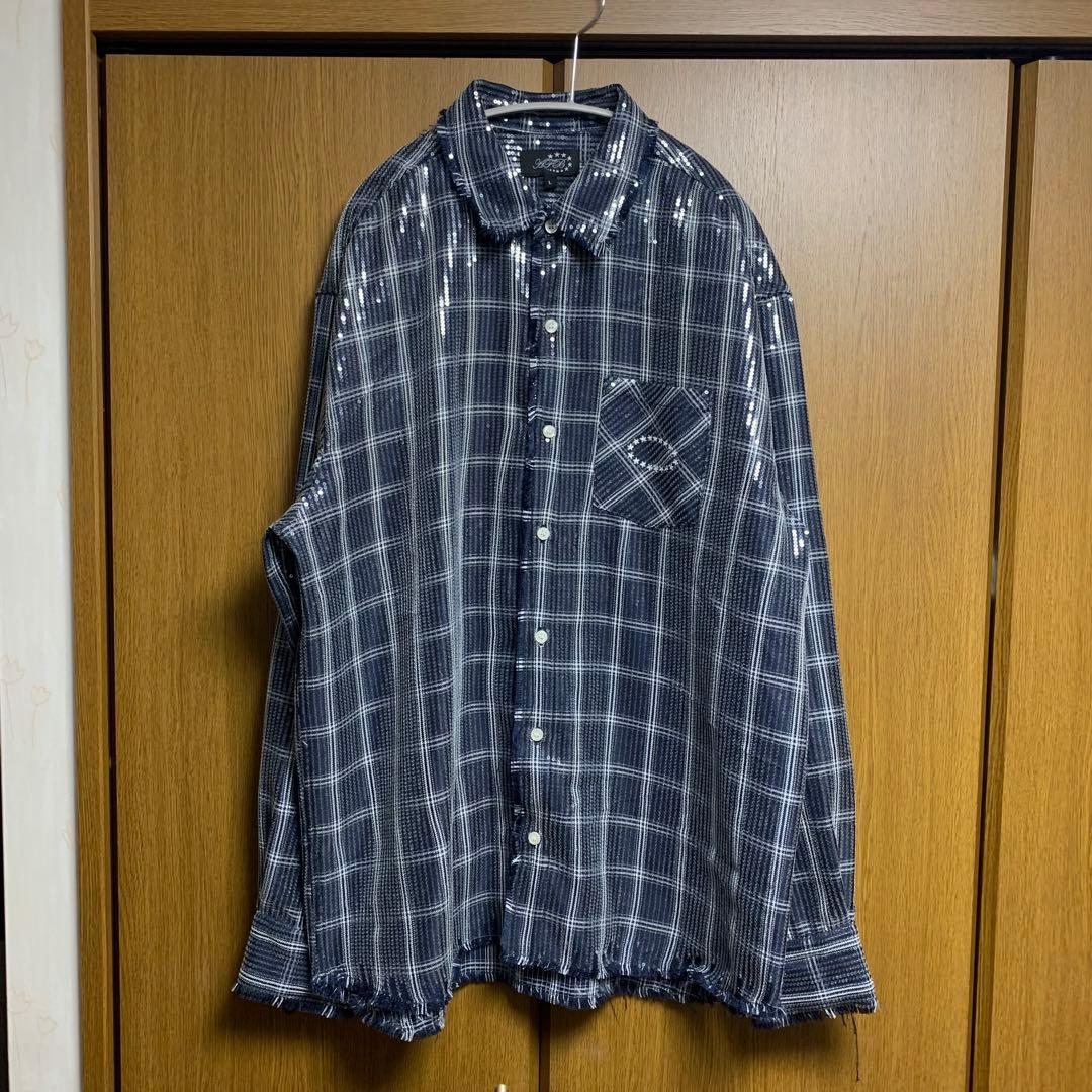 AFB  FLASH別注スパンコールシャツ