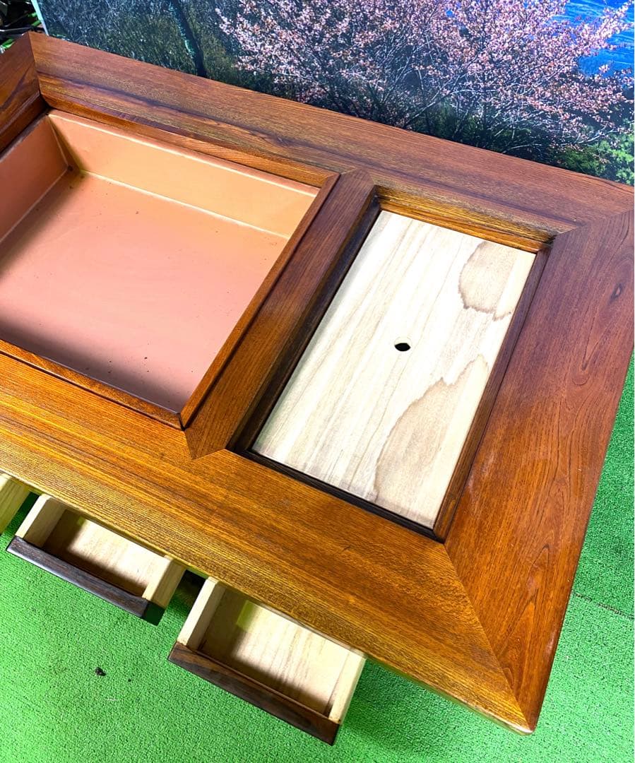 囲炉裏テーブル 長火鉢 アンティーク 希少 レア 古民家家具