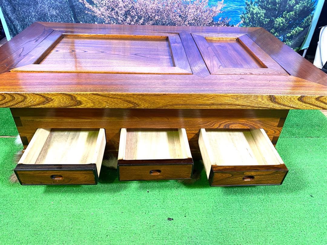 囲炉裏テーブル 長火鉢 アンティーク 希少 レア 古民家家具