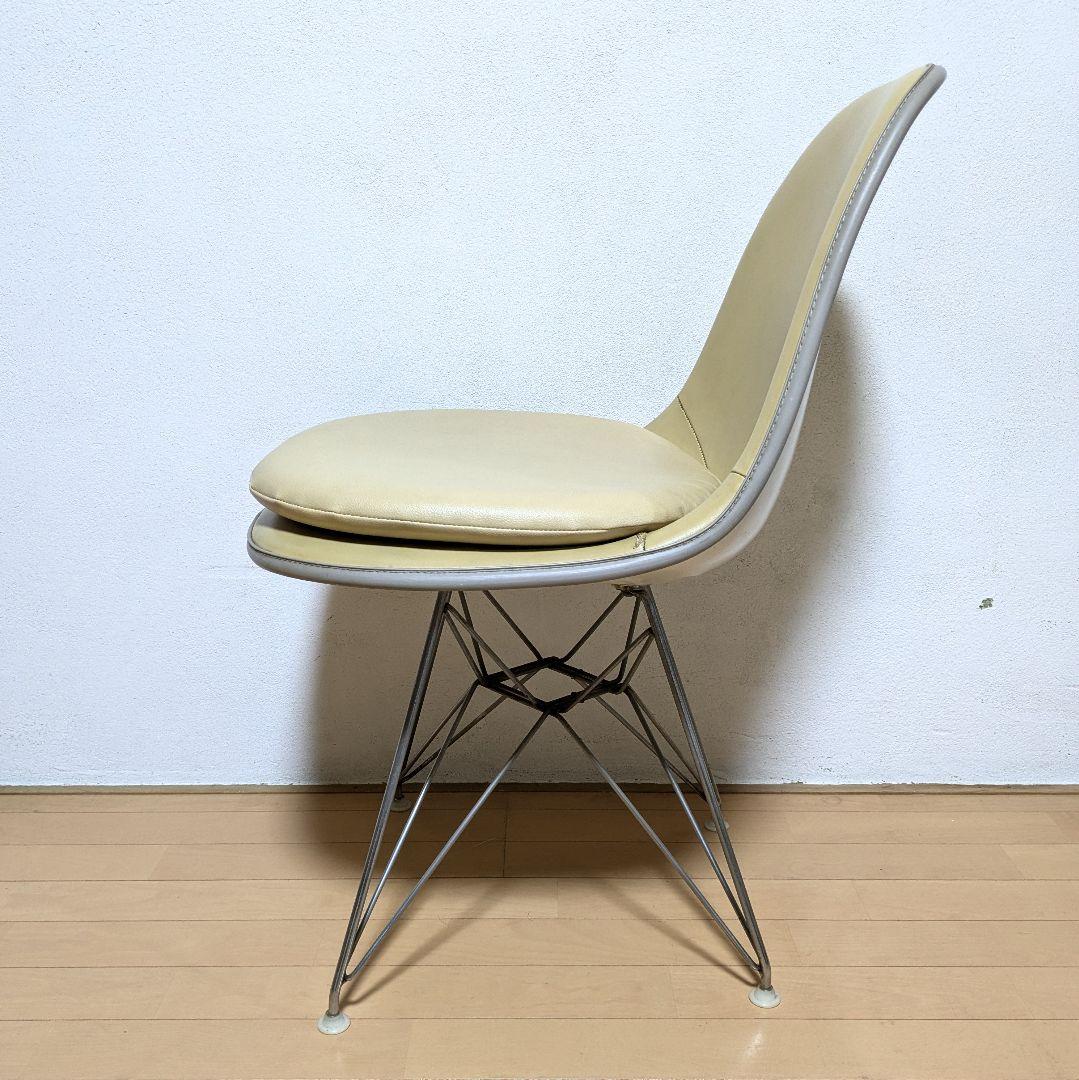 希少 正規品 ハーマンミラー イームズ シェルチェア ナウガレザー パッド付 1
