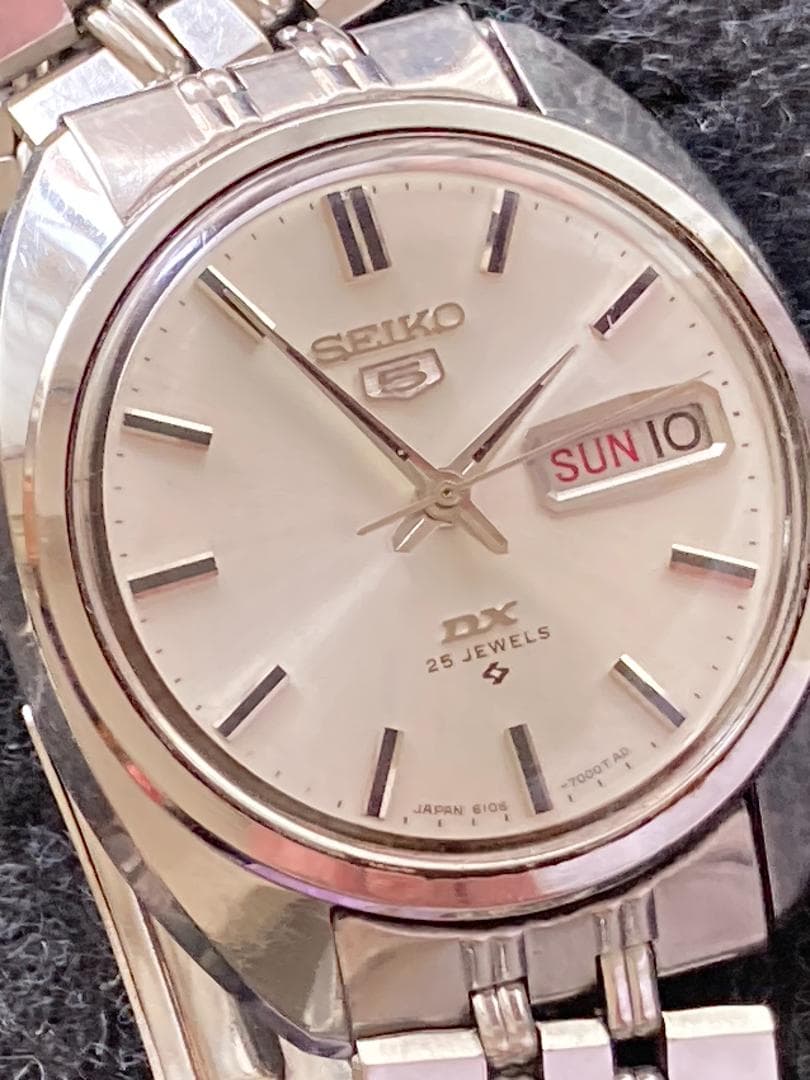 【まゆげ犬】1967 61系 SEIKO 5 DX 25石 純正ベルト