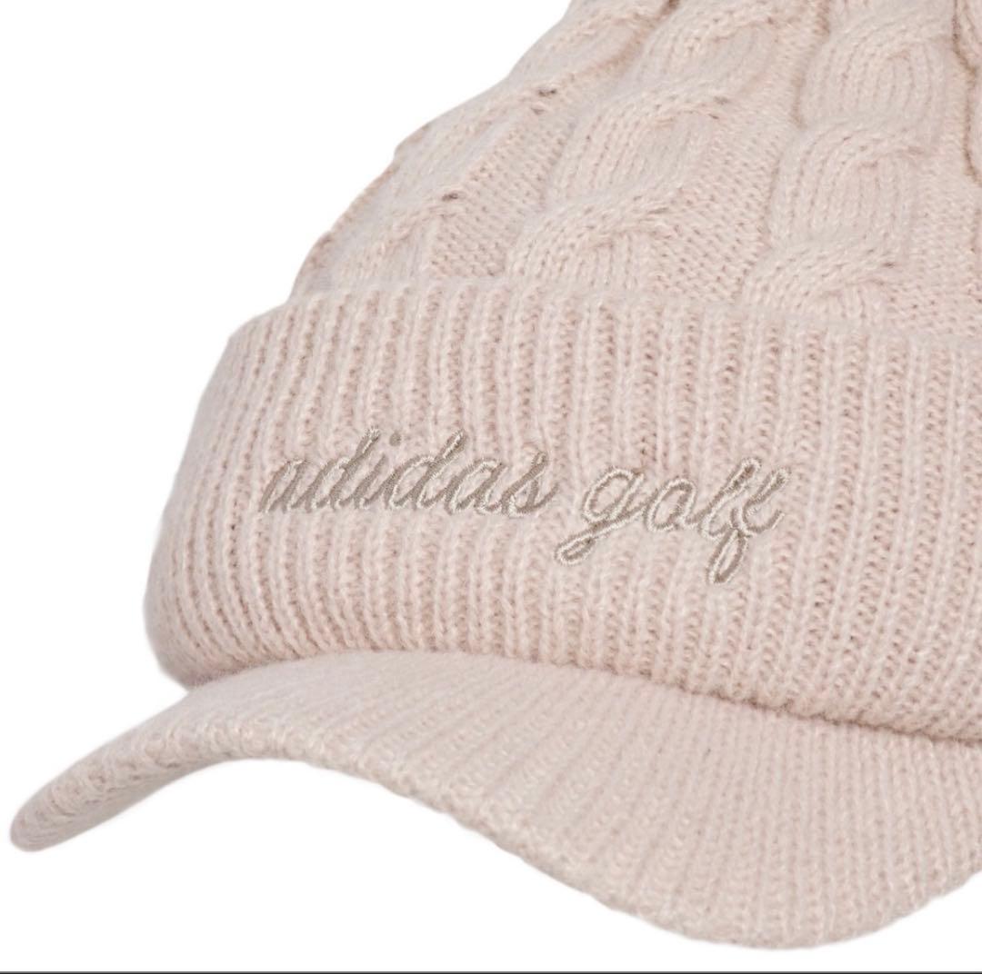 新品試着のみ:adidas2025AWキルトジャケット&ニット帽