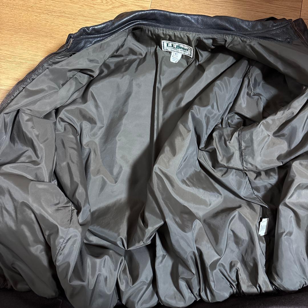 80s llbean a2 レザー　ビックサイズ　46 美品