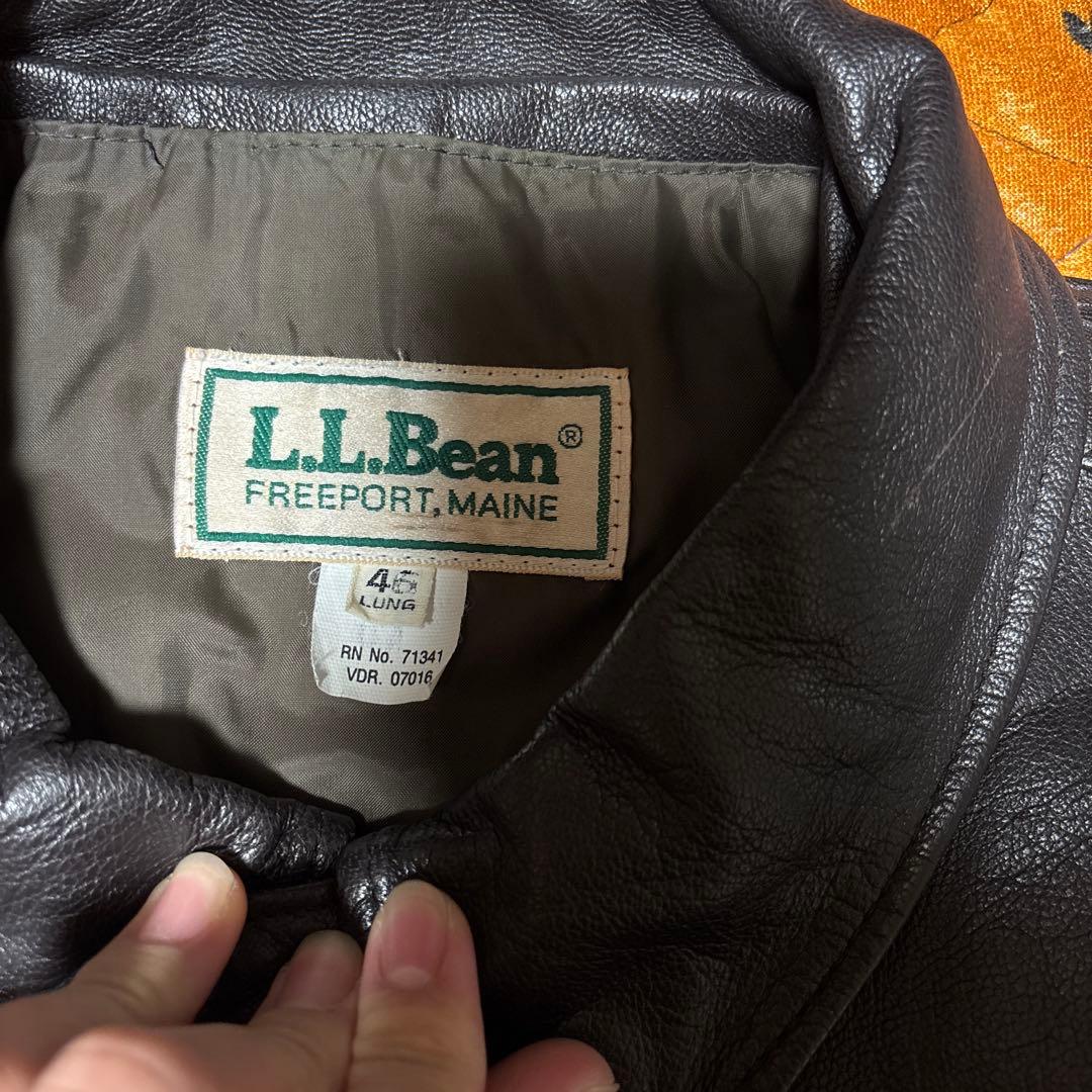 80s llbean a2 レザー　ビックサイズ　46 美品