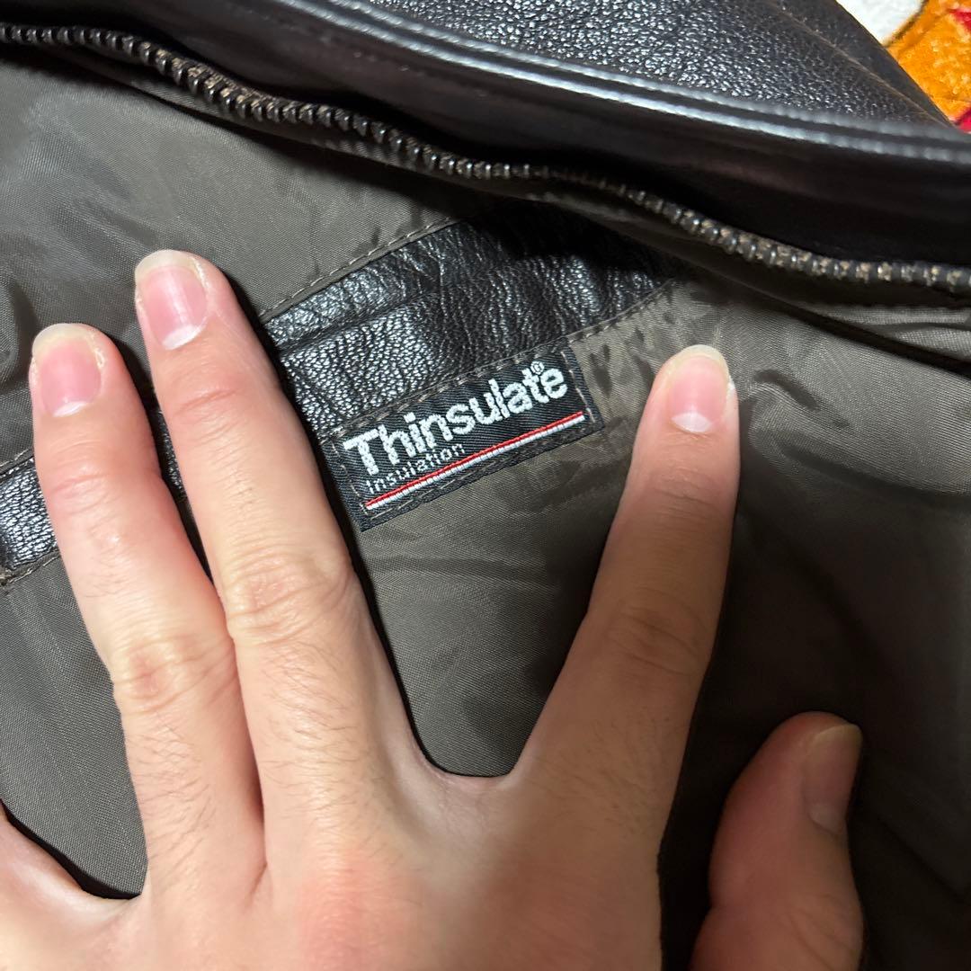 80s llbean a2 レザー　ビックサイズ　46 美品