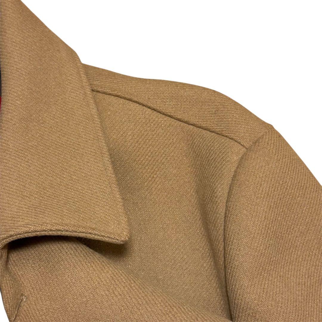 HUGO BOSS ヒューゴ　ウールコート キャメル メンズ ステンカラー