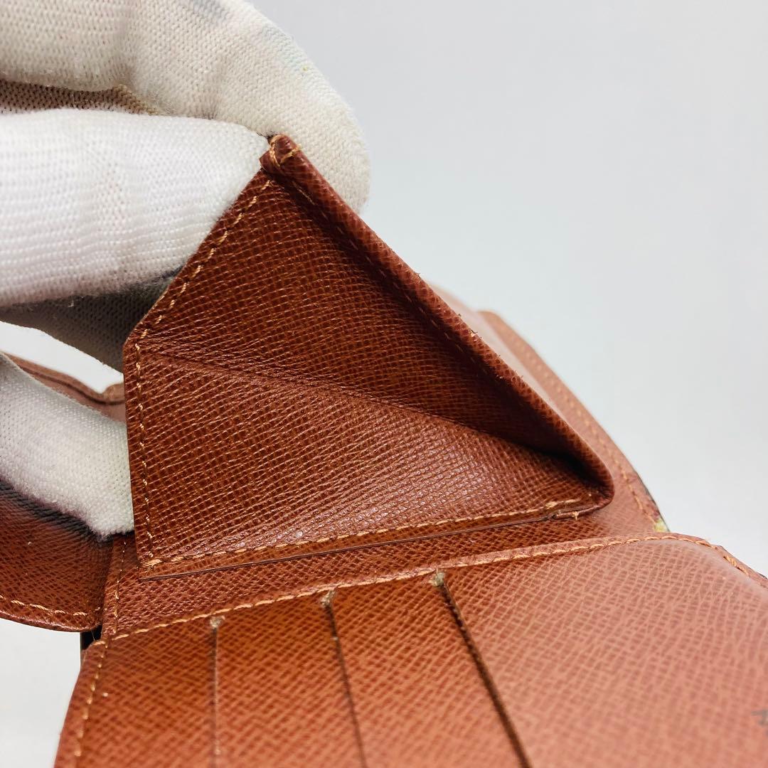 ルイヴィトン モノグラム ポルトフォイユ マルコ　二つ折り財布 茶色 863