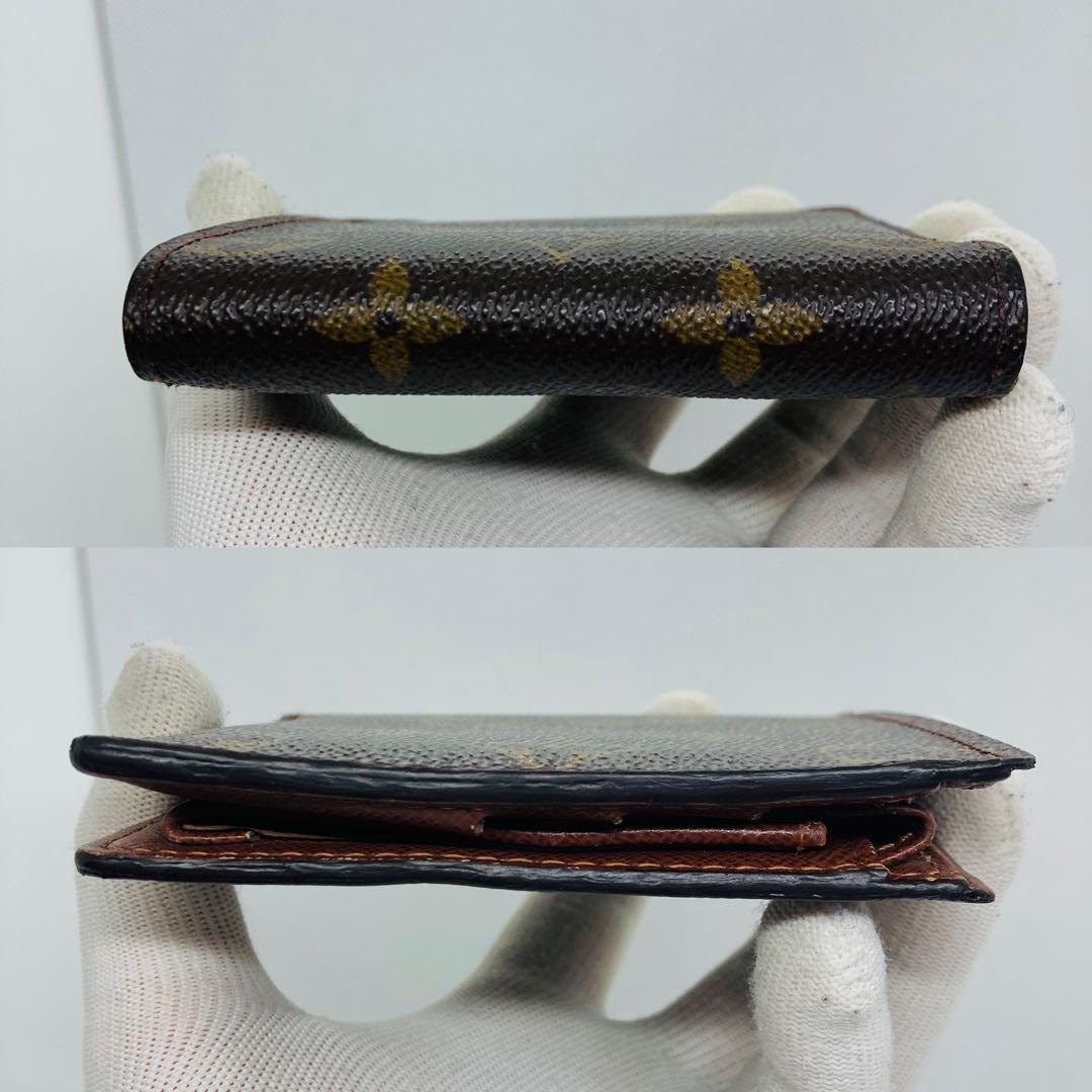 ルイヴィトン モノグラム ポルトフォイユ マルコ　二つ折り財布 茶色 863