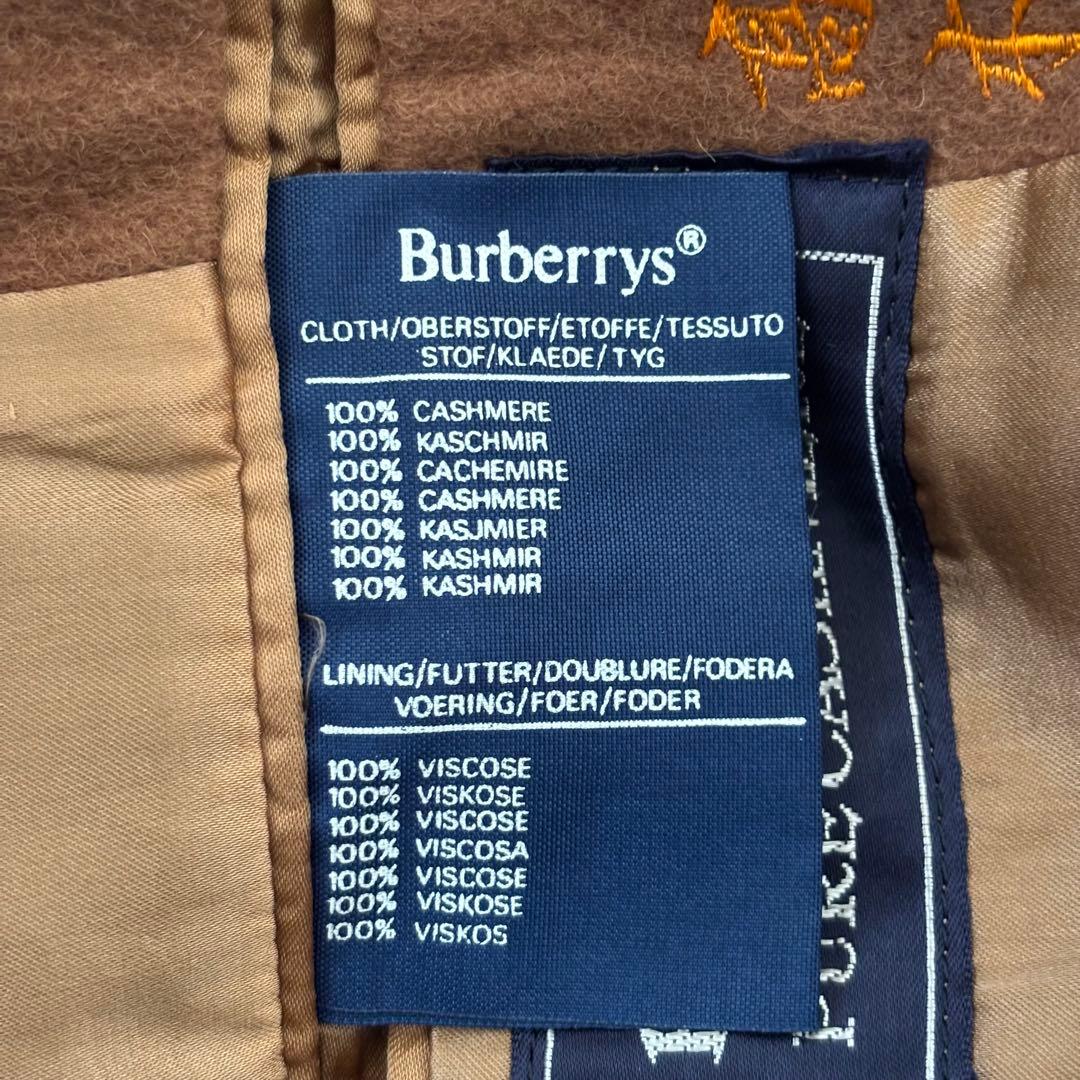 Burberrysバーバリー カシミヤ100ステンカラー コートメンズL相当