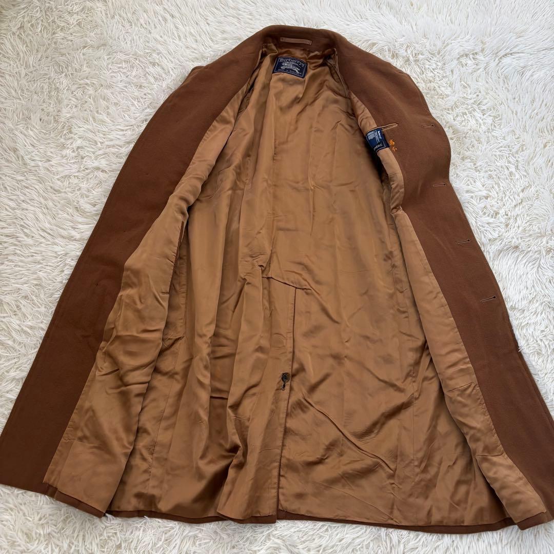 Burberrysバーバリー カシミヤ100ステンカラー コートメンズL相当