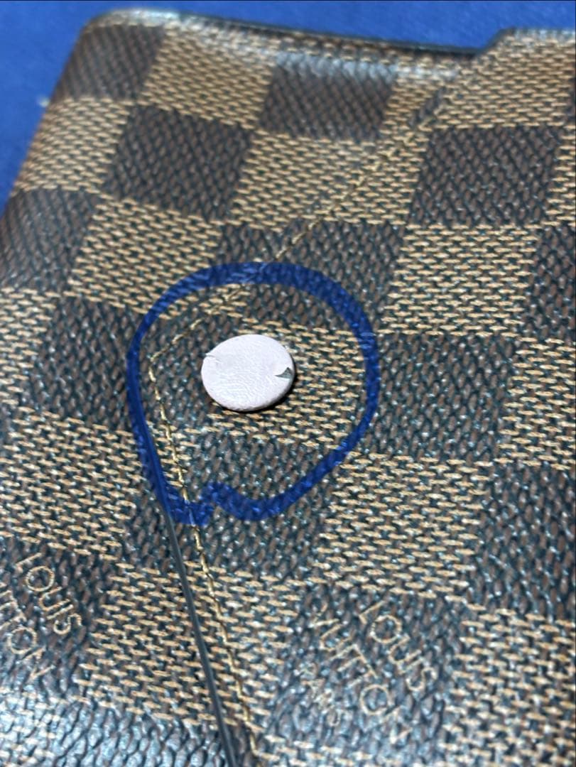 ルイヴィトン ダミエ ポルトフォイユ ヴィクトリーヌ 中古お財布