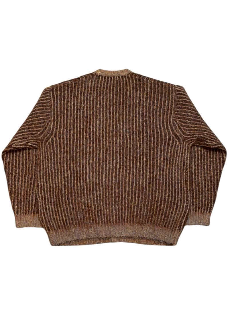 Supreme モヘアカーディガン　ブラウン　M 試着のみ