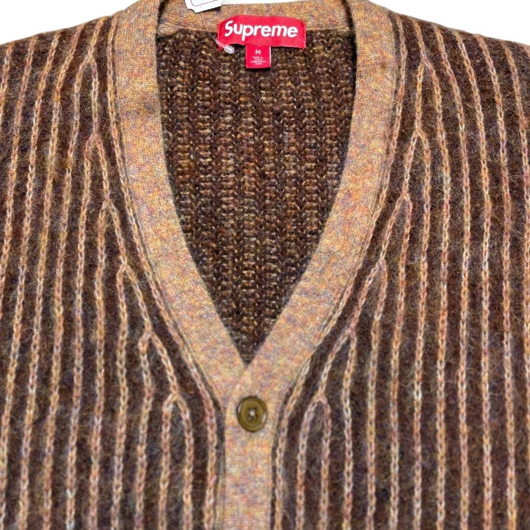 Supreme モヘアカーディガン　ブラウン　M 試着のみ