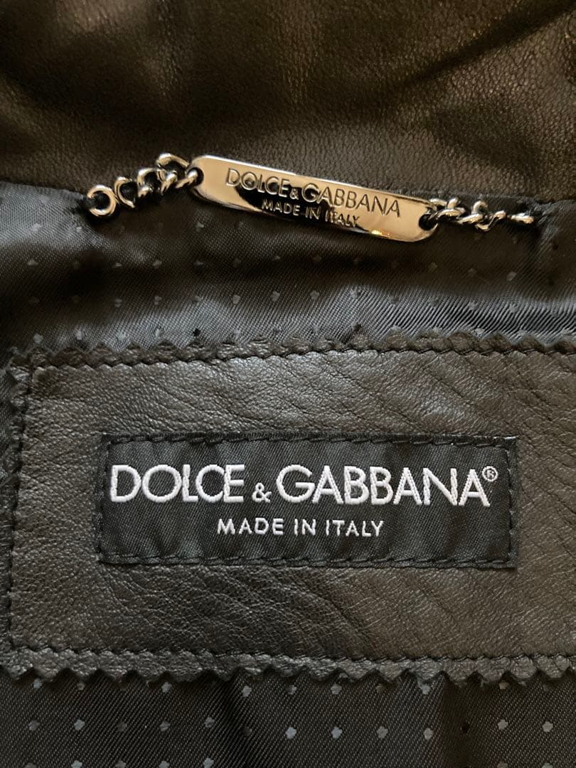 D&Gドルチェ＆ガッバーナ 黒レザーライダース プラダ好き