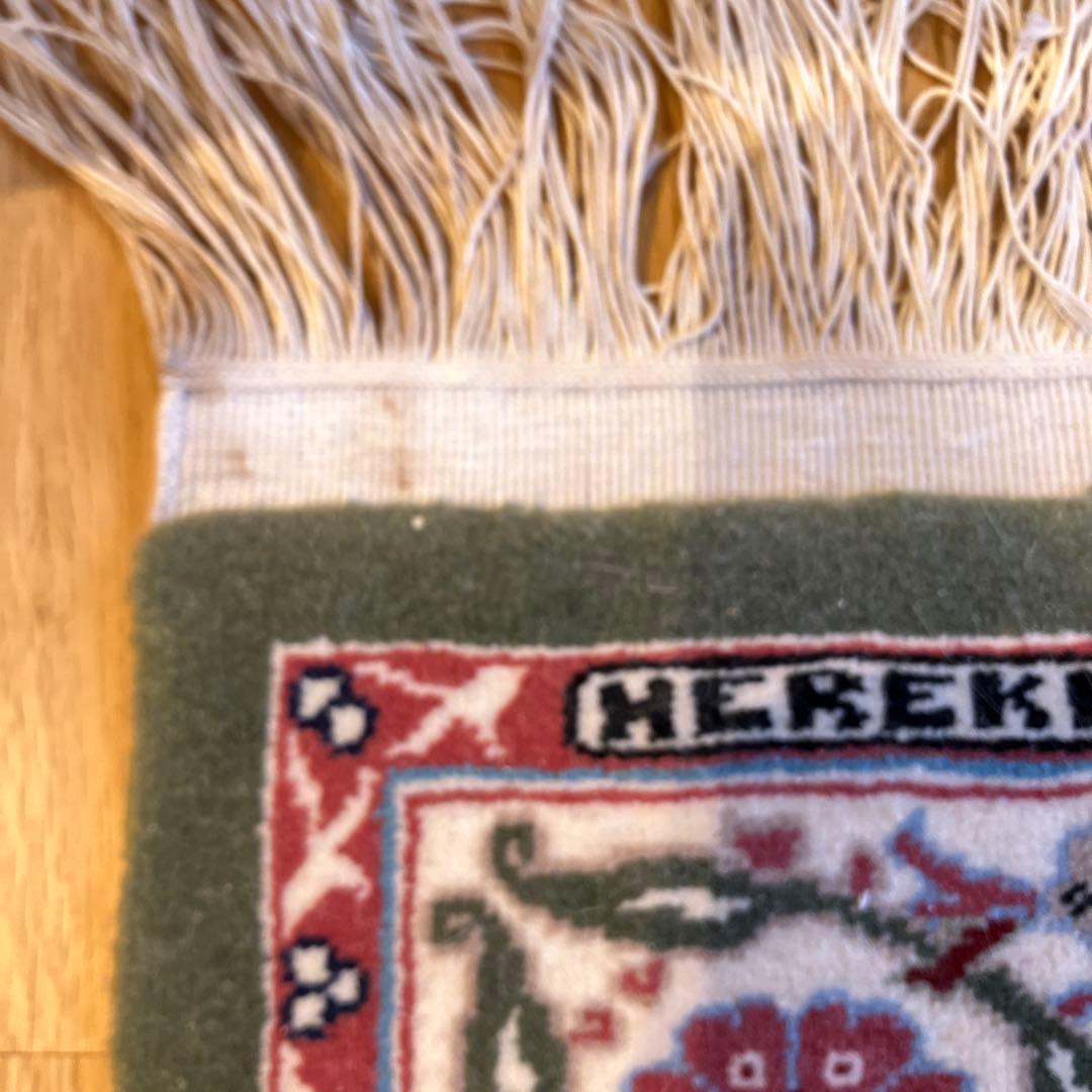 今では入手不可！ヘレケ HEREKE トルコ有名シュメルバンク工房 絨毯