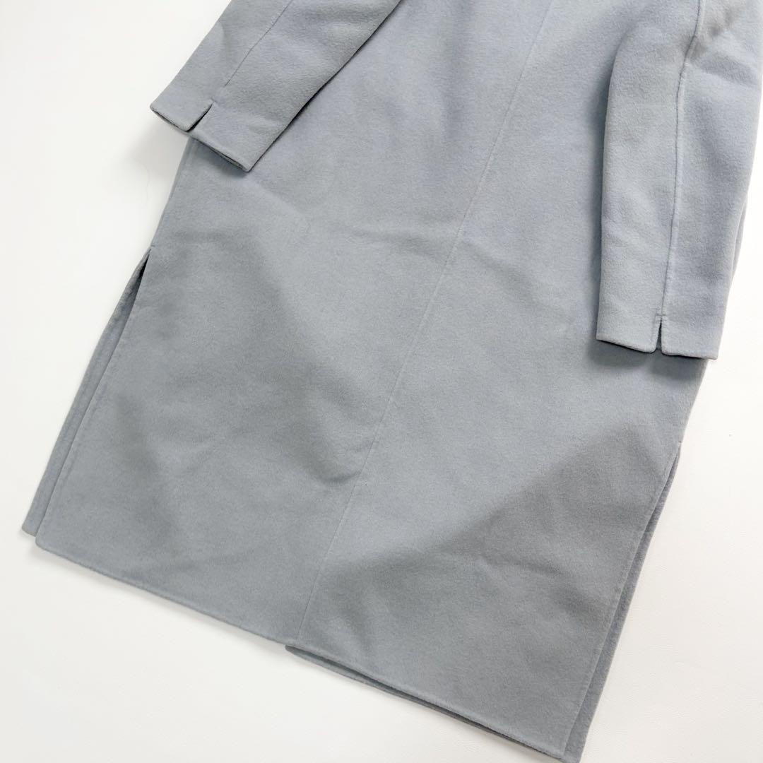 ドゥーズィエムクラス　victorian リバーロングノーカラーコート　36