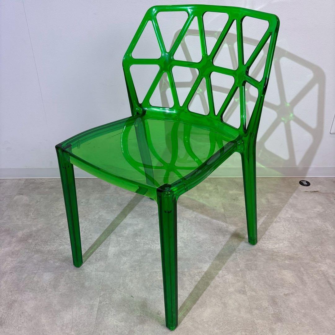 カリガリス　アルケミアチェア　ALCHEMIA クリアグリーン　グリーン