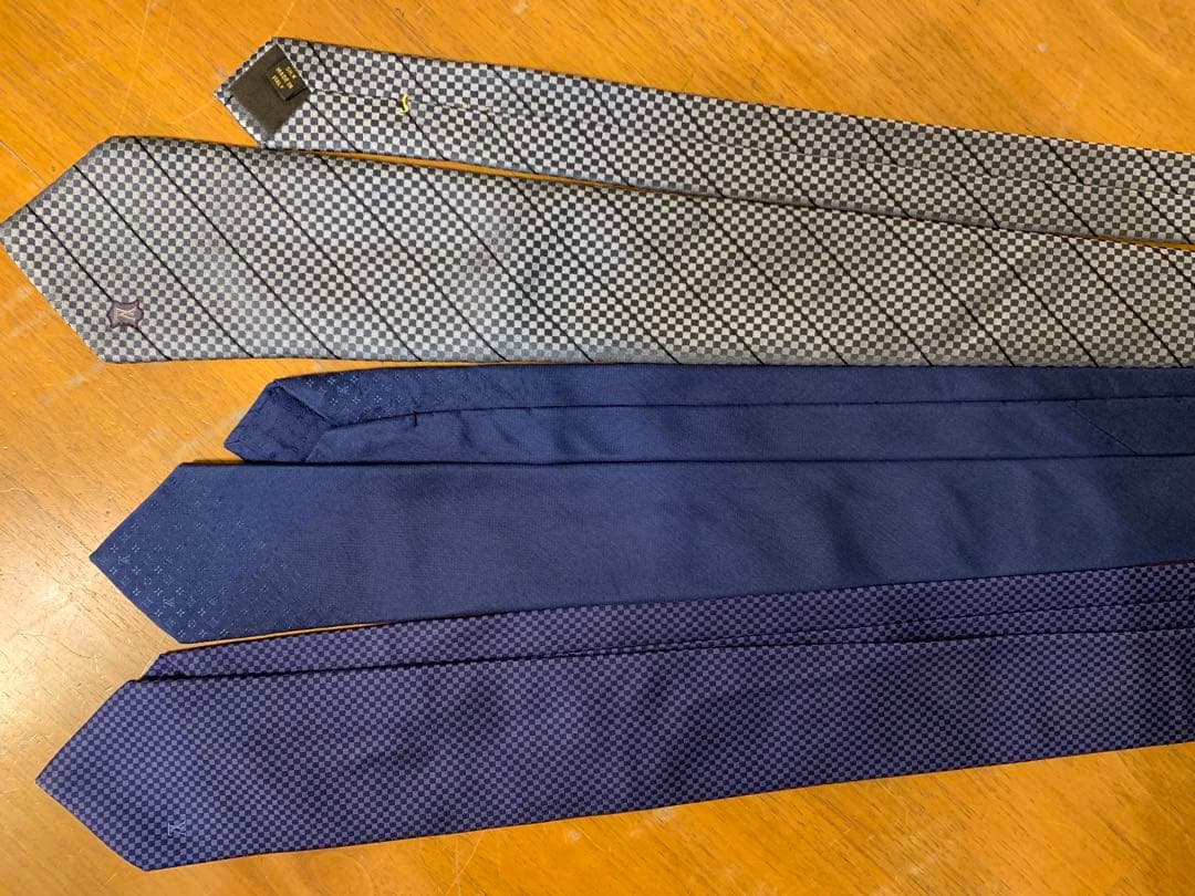 N0712-14★LOIS VUITTON ルイ ヴィトン ネクタイ 3本セット