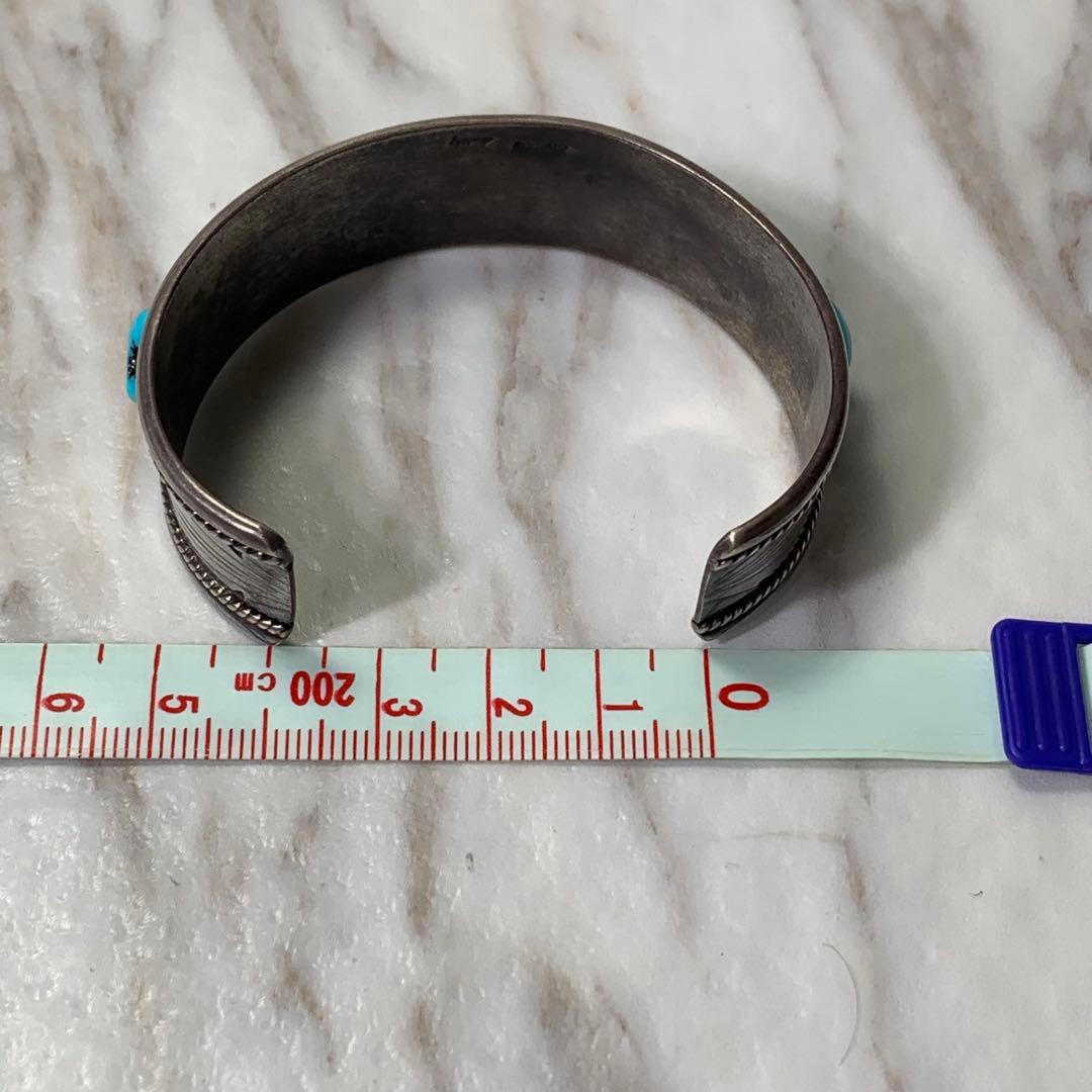 インディアンジュエリー ターコイズ バングル STERING刻印 ホールマーク