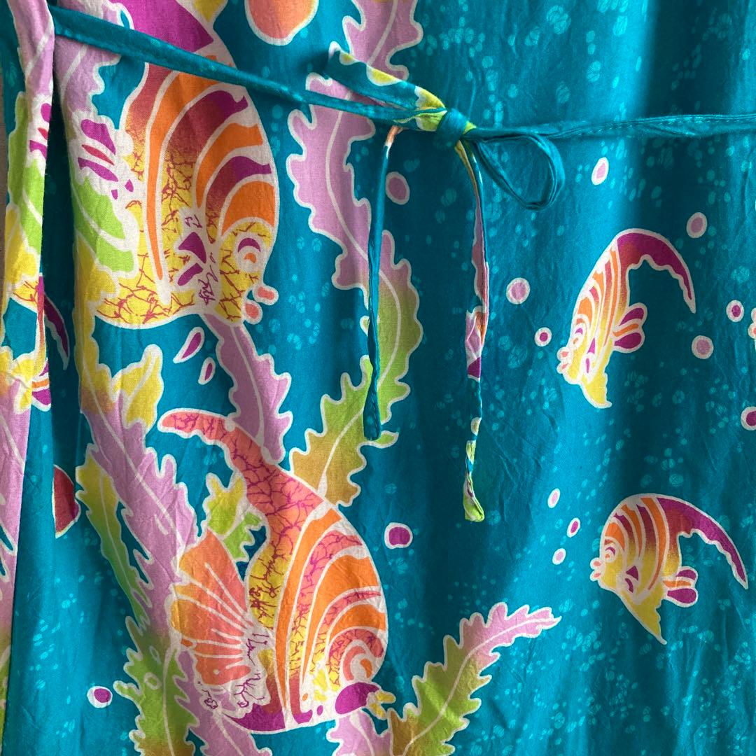 ★Hawaii★海外ハワイ購入 ハワイ ムームー ハワイアン ドレス ワンピース