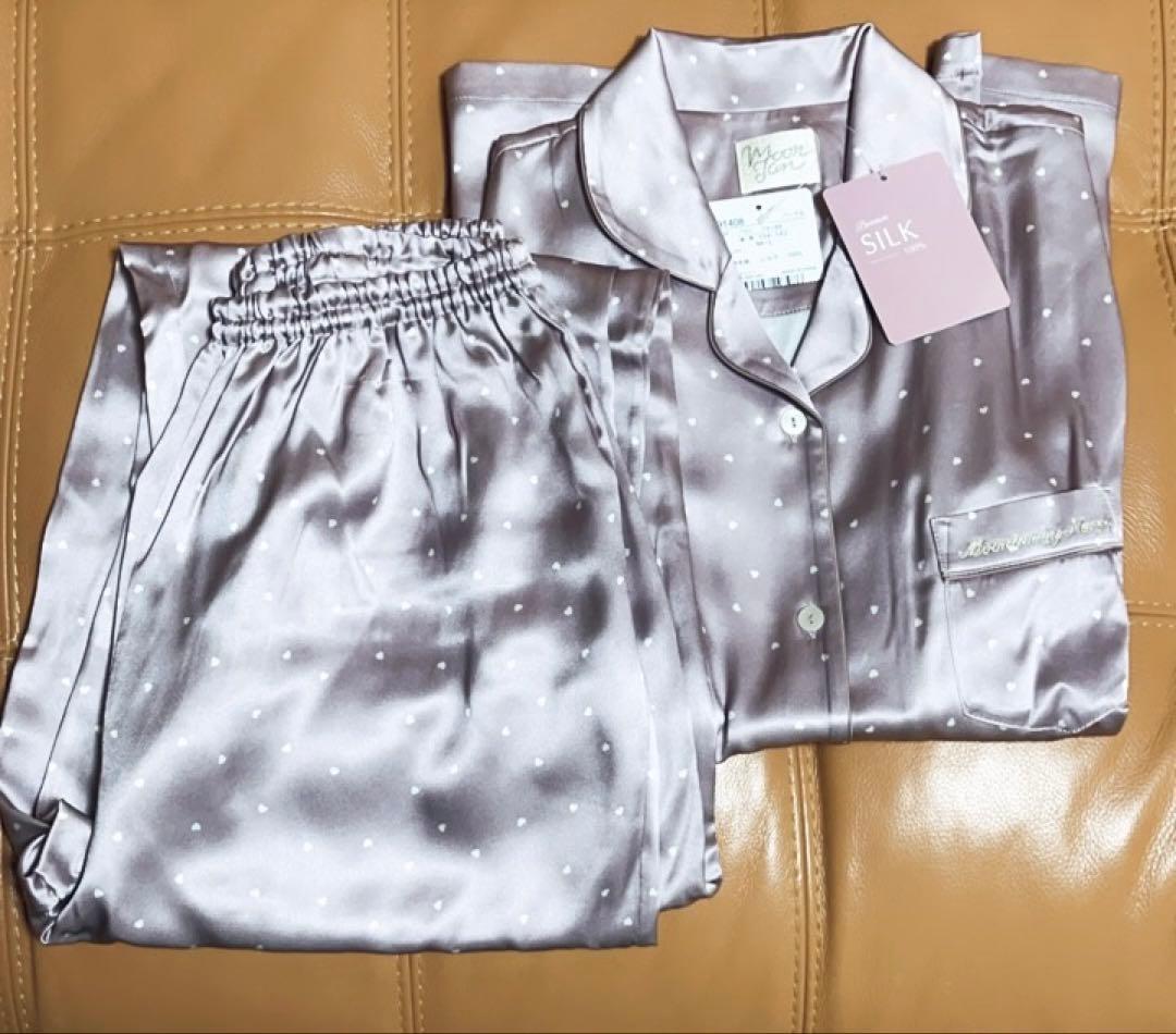 お値下げ　Moon Night シルク ハートパジャマセット