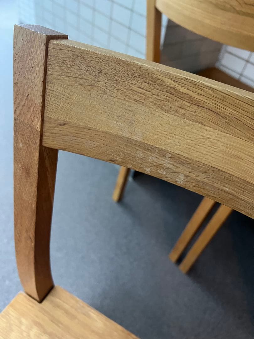 無印良品　廃盤　オーク無垢材 ダイニングチェア 1脚