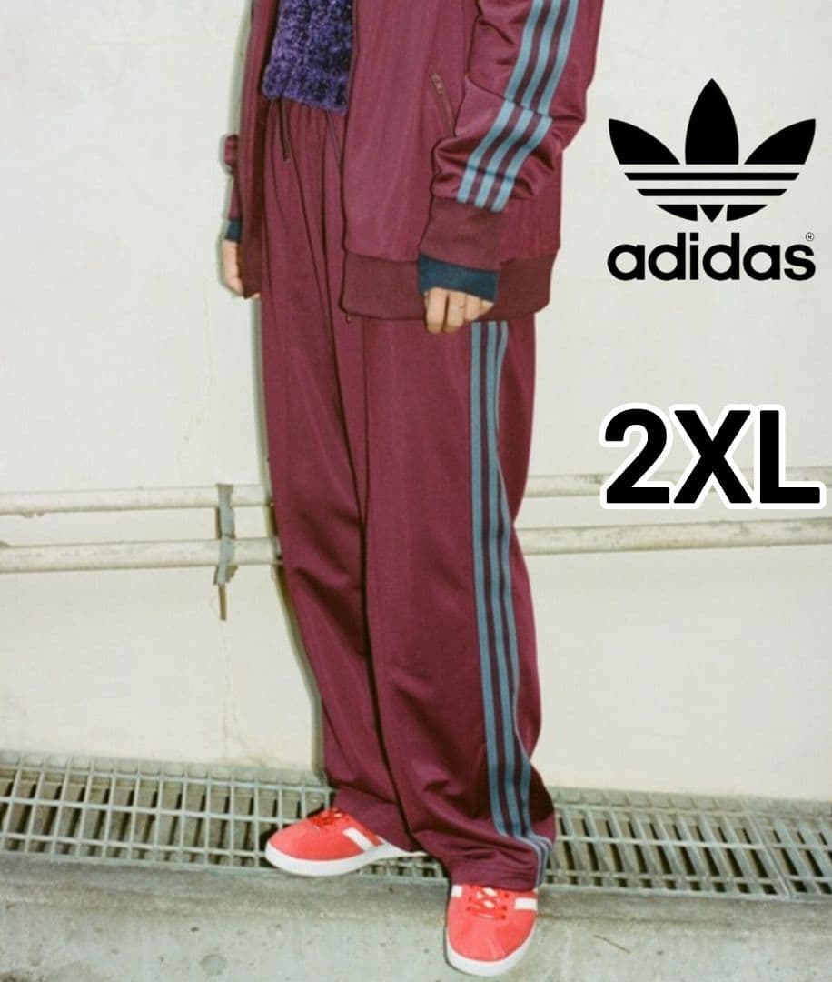 アディダス 赤 ベッケンバウアー ジャージパンツ ジェンダーニュートラル 2XL