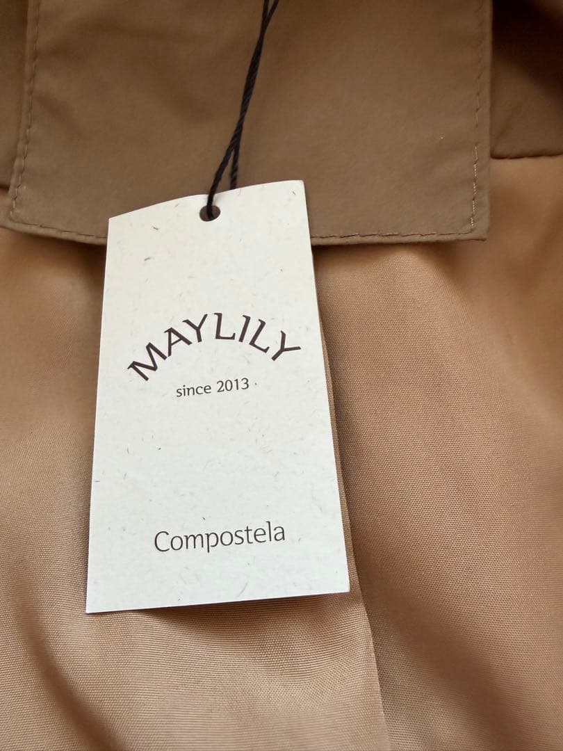 ファー付きロングダウンジャケット ホワイト