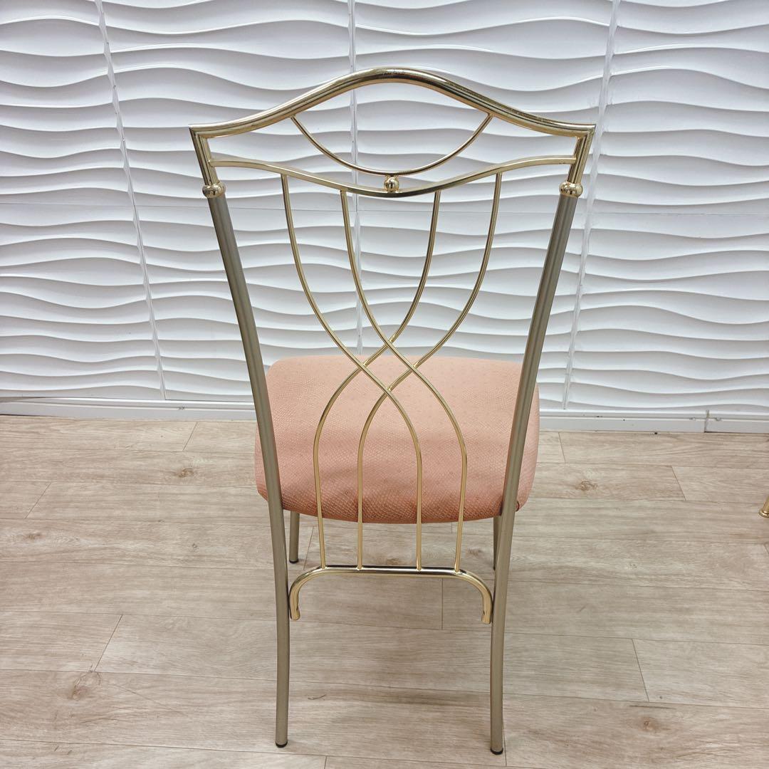 ◇大阪府 神戸市 配達無料！◇イタリア製ガラステーブル◇スペイン製アイアンチェア