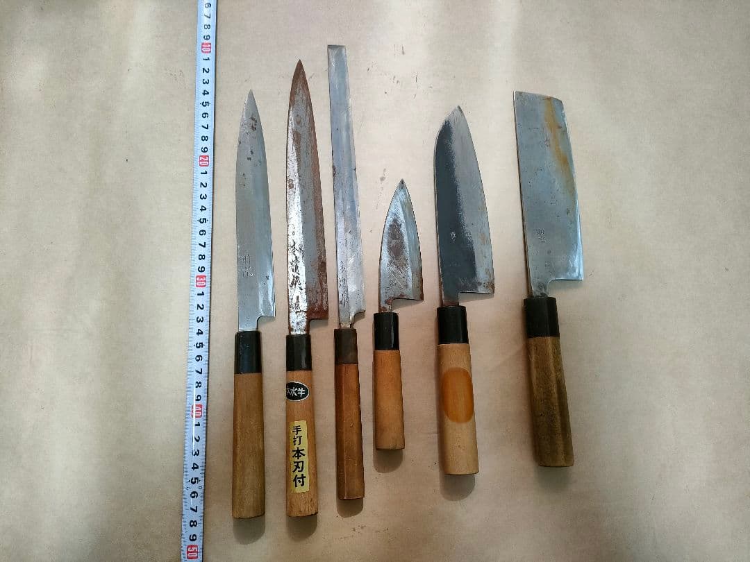 和包丁 6本 助宗 忠房　広近　豊正　本清綱 刺身 包丁　和包丁まとめ