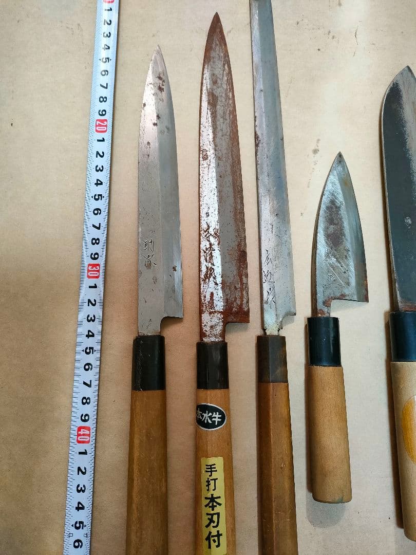 和包丁 6本 助宗 忠房　広近　豊正　本清綱 刺身 包丁　和包丁まとめ
