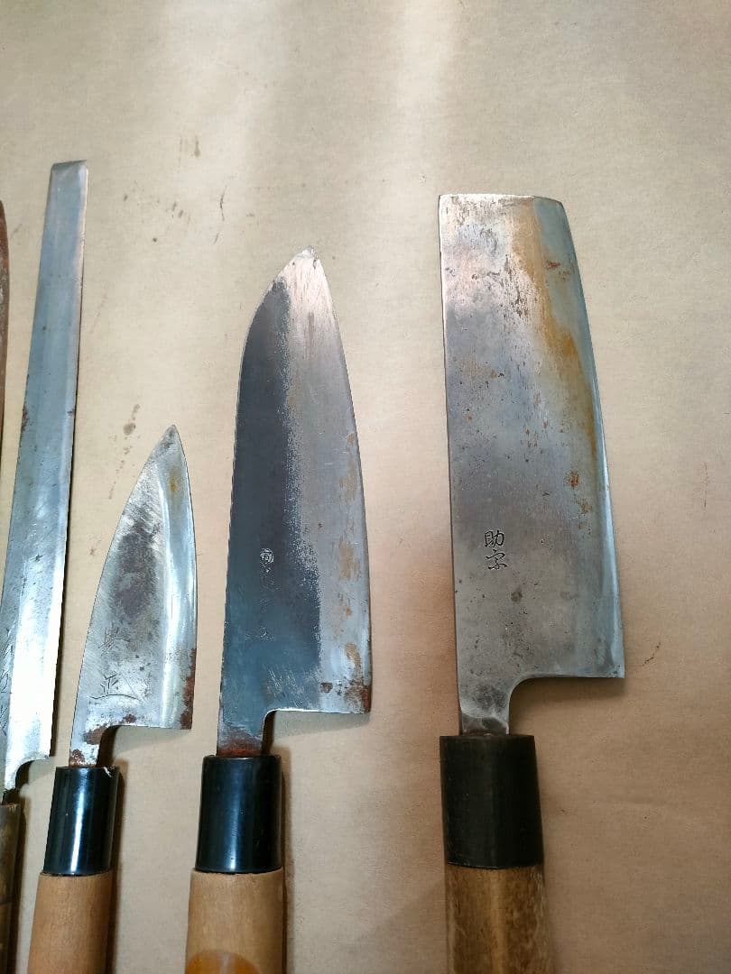 和包丁 6本 助宗 忠房　広近　豊正　本清綱 刺身 包丁　和包丁まとめ