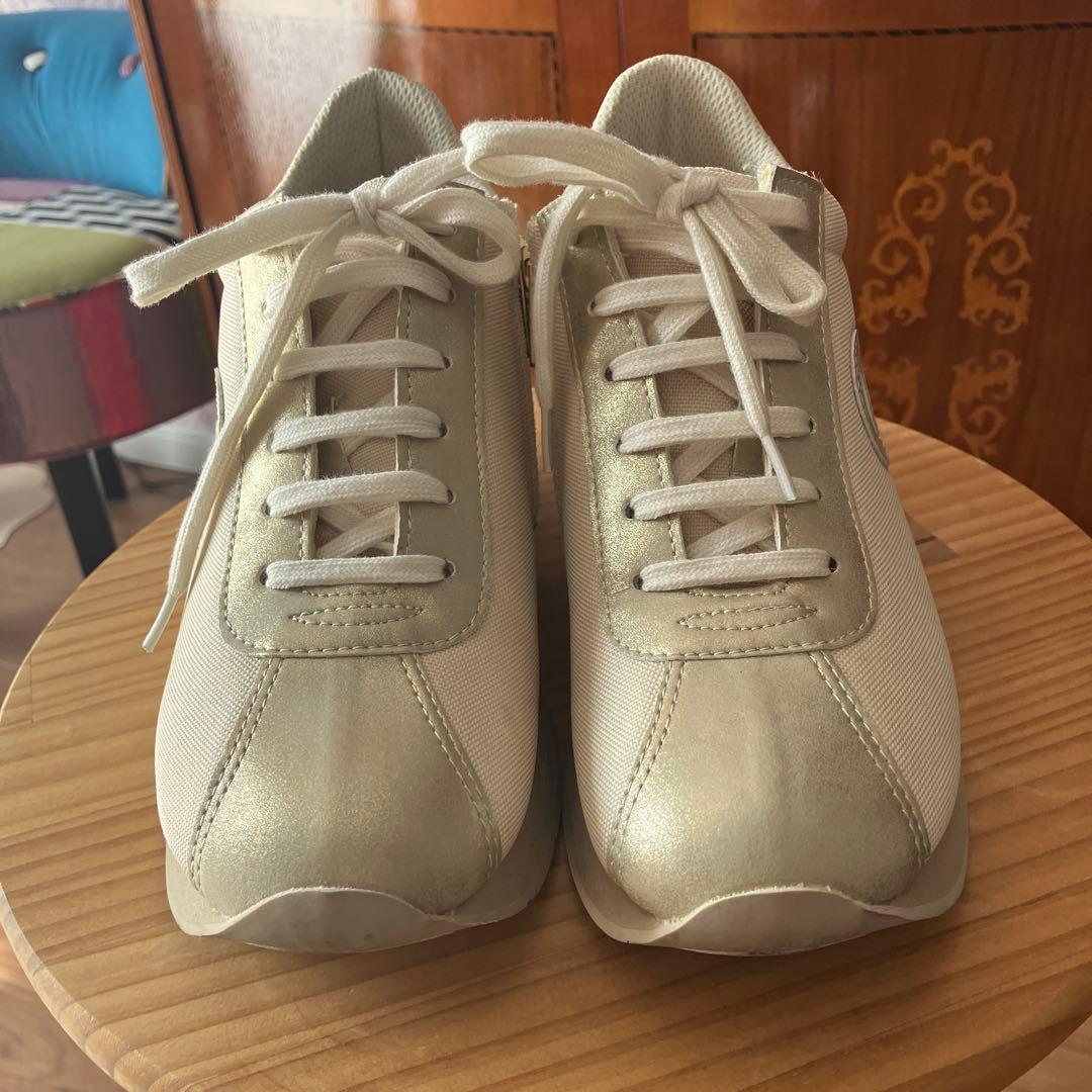 NO NAME ベージュ 厚底スニーカー