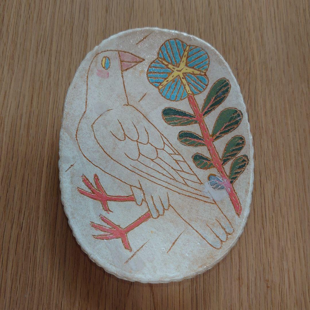 鹿児島睦さん　ミニオーバル　トリ