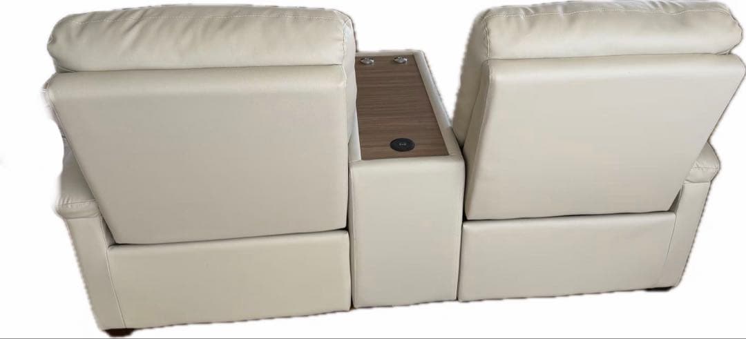 NITORI 電動ソファ（2人掛け／収納テーブル付き）