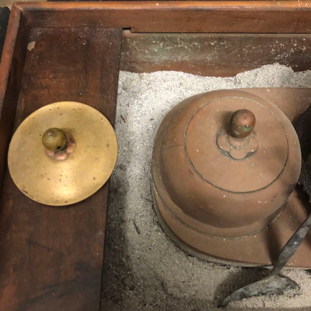 【最高級】江戸火鉢　江戸時代　南部鉄器　鉄製茶道具セット