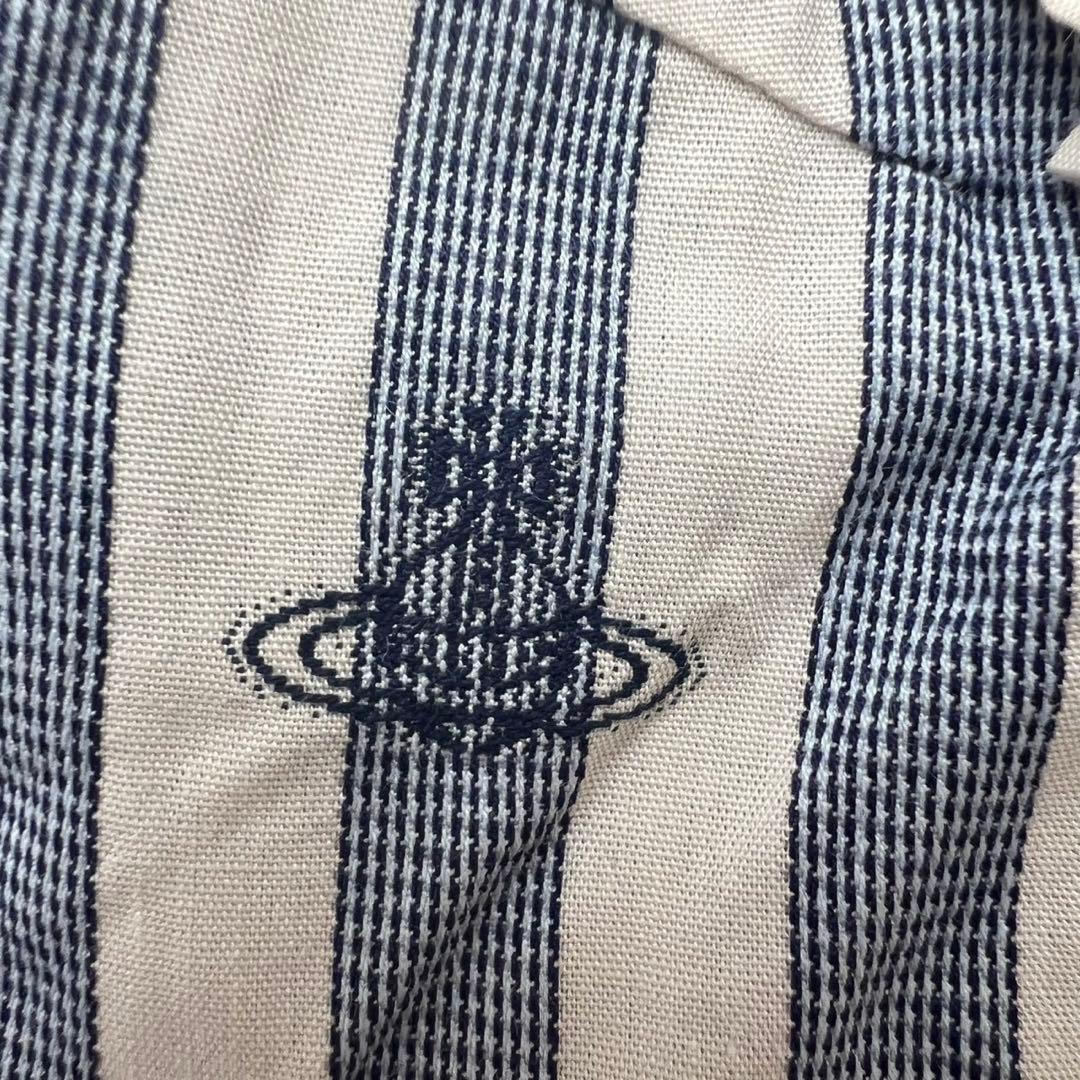 ヴィヴィアンウエストウッド　 ストライプ　オーブロゴ　ブラウス　フリル