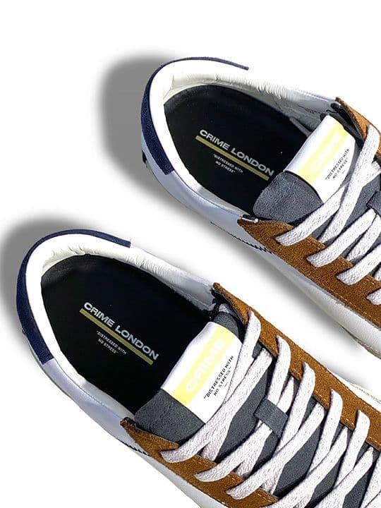 たっかん■新品3.6万:CRIME LONDON「レザーコンビスニーカー」